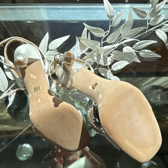 MBadgley Mischka Ivette Pearl Stiletto Heel Sandals - Picture 5 of 10